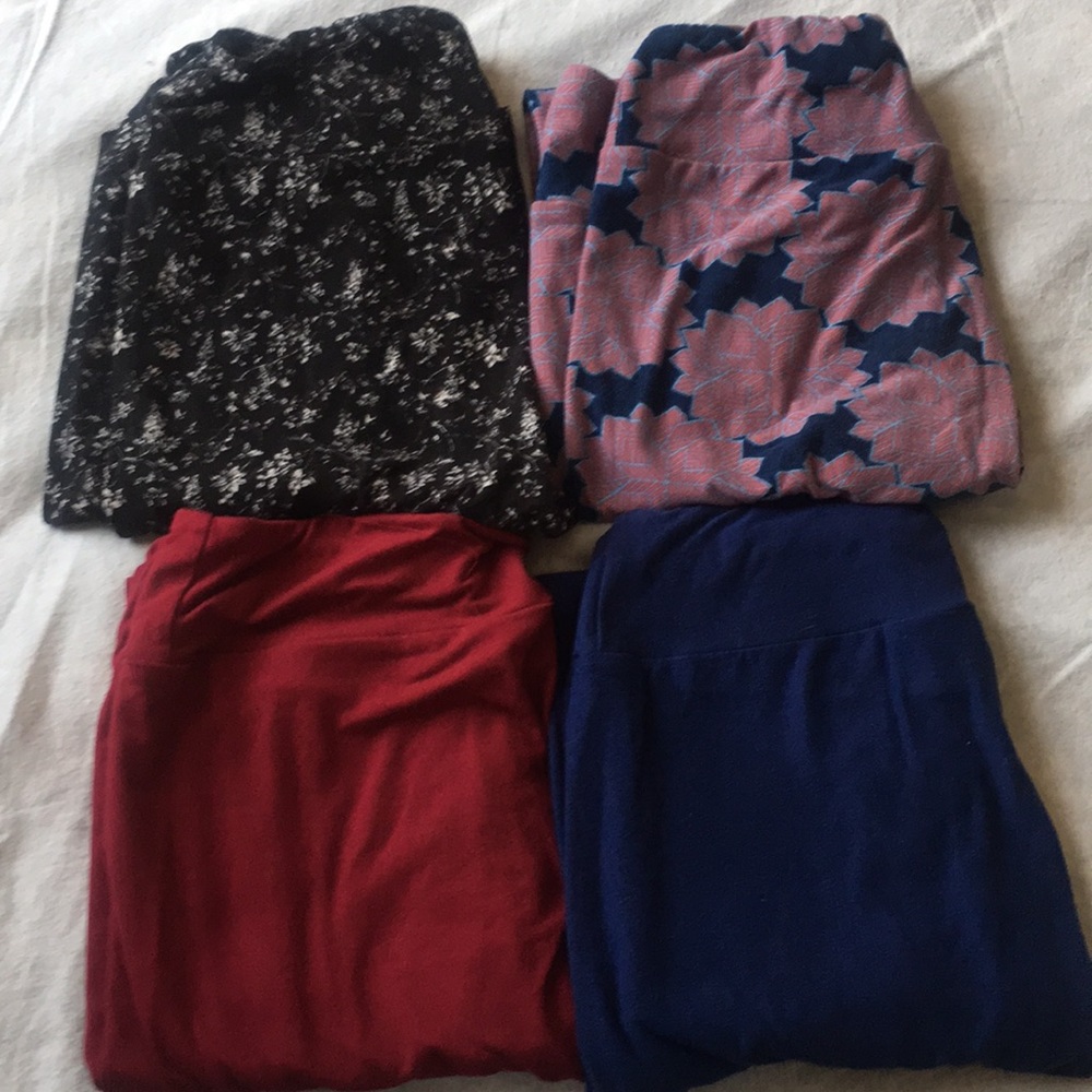 Lot of 4 Lularoe OS Leggings